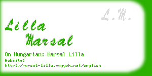 lilla marsal business card